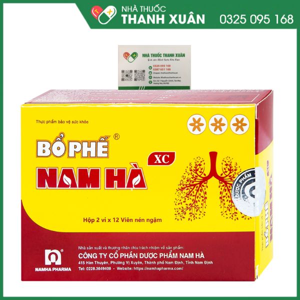 Viên ngậm bổ phế Nam Hà - Thuốc trị ho, tiêu đờm